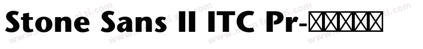 Stone Sans II ITC Pr字体转换